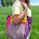 Kolorowa duża torba Shopper York