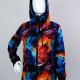 Bluza damska rozpinana FALE KOLOROWE