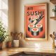 ZESTAW PLAKATÓW 30x40 cm Sushi Ramen Onigiri (set207)