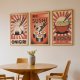 ZESTAW PLAKATÓW 40x50 cm Sushi Ramen Onigiri (set207)