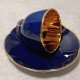 CROWN DEVON Fieldings Kobaltowa Filiżanka Duet Made In England