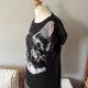 Vintage Y2K Cat Face T-Shirt | Oversized Black Animal Print Tee | kot bluzka
