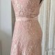 Piękna sukienka Vintage  Laura Ashley koronka Pudrowy Róż na ślub wesele