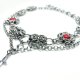 Choler fantasy gothic stal chirurgiczna czerwony turkus chainmaille