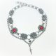 Choler fantasy gothic stal chirurgiczna czerwony turkus chainmaille
