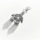 Brelok chainmail z kolcami | Stal chirurgiczna i nierdzewna | 10 cm (ok. 3.94 cala)