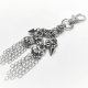 Brelok chainmail z kolcami | Stal chirurgiczna i nierdzewna | 10 cm (ok. 3.94 cala)