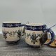 Kubek Beczułka kaszubski ceramiczny MAX KASZUBEK - 600 ml piękna kaszubska ceramika ręcznie zdobiony Arbata duży kubek