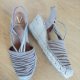 hiszpańskie skórzane espadryle 38