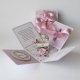 Pamiątka Chrztu Świętego dziecka exploding box kartka 3d