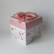 Pamiątka Chrztu Świętego dziecka exploding box kartka 3d