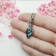 Naszyjnik Labradoryt Mini 4 stal chirurgiczna wisiorek handmade wirewrapping