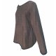 Brązowa bluzka retro plus size