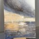 Morze o zachodzie słońca akwarela 30x21cm