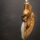 Wisiorek handmade z drewna orzecha i opalu – elegancka biżuteria z natury, naszyjnik, dla niej, prezent