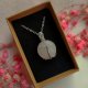 Naszyjnik Drzewo Życia Kwarc Różowy stal chirurgiczna wisiorek handmade wirewrapping