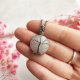 Naszyjnik Drzewo Życia Kwarc Różowy stal chirurgiczna wisiorek handmade wirewrapping