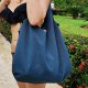 Duża turkusowa damska xxl torba boho worek shopper