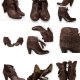 Amazing vintage Italian leather pointed toe ankle boots designer y2k 90s size 40