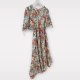 Stunning vintage floral dress with puff sleeves