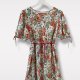Stunning vintage floral dress with puff sleeves