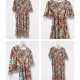 Stunning vintage floral dress with puff sleeves