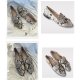 ZARA Leather loafers  in a chic snakeskin pattern