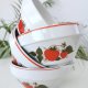 Miseczka porcelanowa z truskawkami PRL