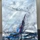 W sercu burzy Original Akwarela 42x30cm