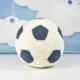 Szydełkowa poduszka w kształcie piłki nożnej – handmade dla małego fana sportu