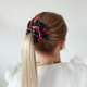 Gumka jedwabna, scrunchie, frotka kosmiczny sen MAXI
