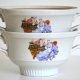 Porcelana Połonne Miseczki bulionówki prl
