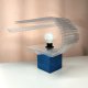 LAMPA UPCYCLING  NIEBIESKA kostka