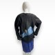 Stunning true vintage oversize 70s leather jacket embroidery Bavarian style