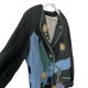 Stunning true vintage oversize 70s leather jacket embroidery Bavarian style