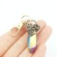Brelok wire wrapping z kwarcem tytanowym