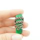 Jaspis cesarski broszka wire wrapping