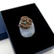 Agat broszka wire wrapping