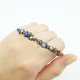 Miedziana bransoleta mankietowa z lapis lazuli