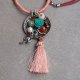 Delikatny naszyjnik z koralikami w stylu boho