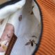 Duża pomarańczowa nerka z cienkiego sztruksu