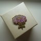 PIN PRZYPINKA BROSZKA KWIAT ASTER