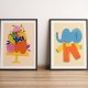 Plakat 50 x 70 cm Kolorowe owoce