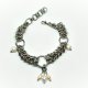Bransoletka chainmaille z perełkami • stal chirurgiczna & perły słodkowodne