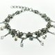 Elegancki choker ze stali chirurgicznej z perłami i sercem