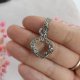 Naszyjnik Kryształ Górski stal chirurgiczna wisiorek handmade wirewrapping