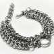 Bransoletka chainmaille ze stali chirurgicznej – ręcznie robiona