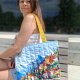 Pikowana duża torba shopper Garda