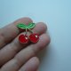 PIN PRZYPINKA BROSZKA WIŚNIE