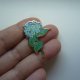 PIN PRZYPINKA BROSZKA HORTENSJA